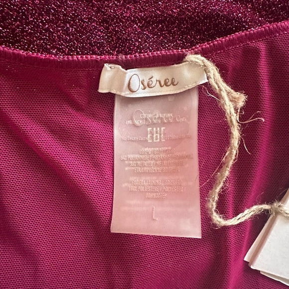 OSEREE Lumiere Crop Top and Boxing Shorts in Stretch Lurex - Picture 3 of 4